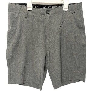 Grey Rivets Men’s Illustrious Flat Front Shorts NWOT